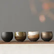 粗陶製 ロハンマスターカップ【大容量・倒れないデザイン・ヴィンテージ風茶器】