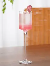 135ml 無鉛クリスタル製 日本風 高脚カクテルグラス【シャンパン・スパークリングワイン用】