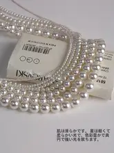 極細小米珠ネックレス【純銀・重ね付け可能・軽やかさ】