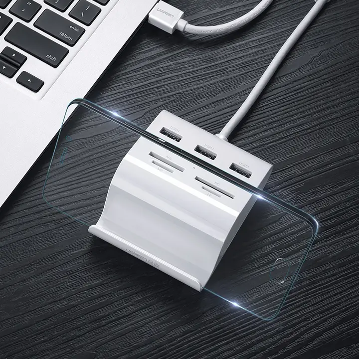 USB3.0高速SDカードリーダー【多機能拡張ハブ・ノートパソコン・スマホ・カメラ対応】