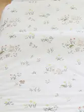 ジャングルラビット フラワープリントベッドリネンセット【100%コットン・ガーリー・4点セット】