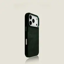 スマホケース iPhone17 16 Pro 15 14 13 対応 上質レザー フランネル内装 ダークパープル 大型カメラホール おしゃれ ビジネス 男女兼用