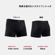 速乾透湿 男性用ランニングショーツ【抗菌・平角デザイン・トレーニング向け】