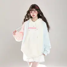 アメリカンレトロオーバーサイズフード付きパーカー【秋用・ゆったりデザイン】