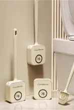 トイレブラシ 壁掛けセット シリコン 家庭用 隅々まで洗える 回転洗浄 「Tlife」「Spinzy」