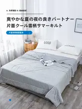 涼感アイスシルク夏用掛け布団【洗濯機対応・天竺綿・薄手】