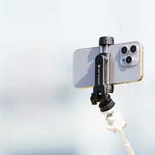 KFCONCEPT モバイルクリップ スマートフォン用三脚マウント【熱靴固定・多機能・手持ち撮影・Vlog対応】