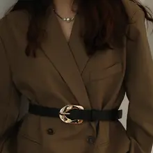 女性用デコレーションベルト付きワンピース【ウエストシェイプ・カジュアルスタイル・コート合わせ】（セットアップ対応）