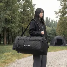 black dog 大容量収納バッグ【アウトドア・手提げ・旅行用】
