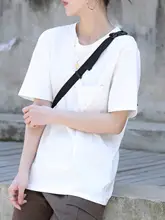 黒色 レディース 夏用 ゆったりコットンTシャツ【短袖・大サイズ・カジュアル】