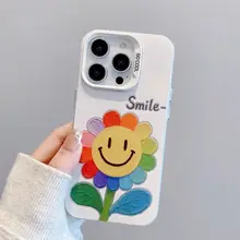 鮮やかなひまわりデザインのスマートフォンケース【iPhone対応・衝撃吸収・おしゃれ】