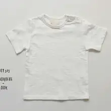 夏用薄手コットンベビーTシャツ【短袖・ラウンドネック・キッズ・カジュアル】