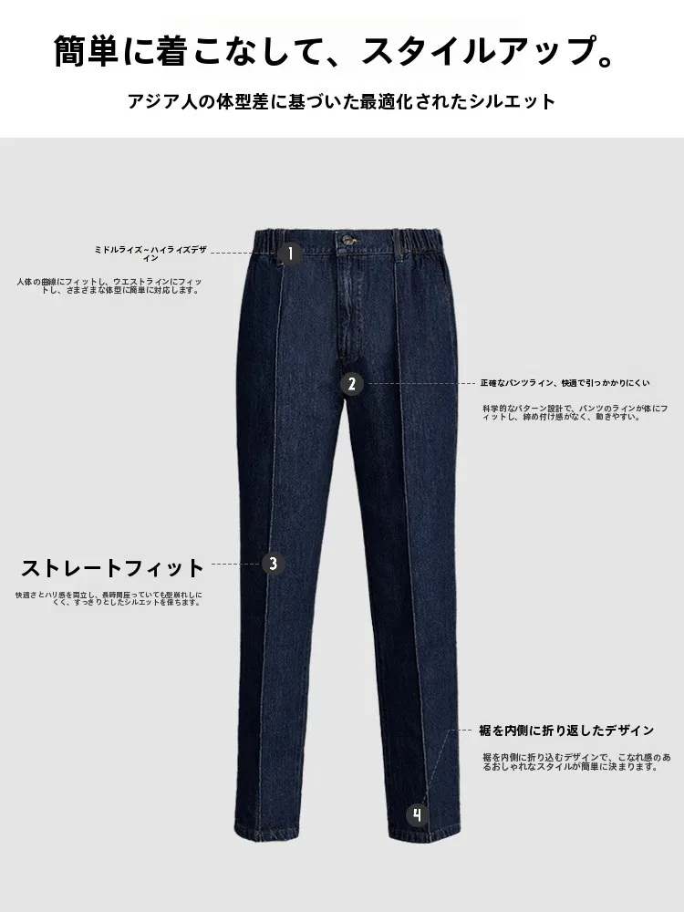 メンズデニムパンツおすすめ：Suitup/休塔のルーズフィット長パンツが実用性を実証