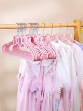 可愛いピンクのリボン付きハンガー【防滑・家庭用・ロリータ風】
