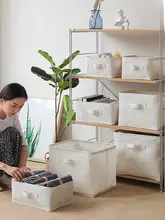 防水布製家用収納ボックス【衣類収納・ナチュラルデザイン・インテリアにも最適】