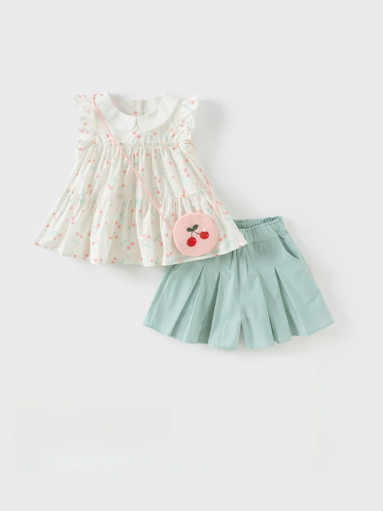 夏用女の子短パンとTシャツセットアップ プレゼントおすすめ