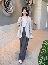 ツートンデザインのフィット春向けジャケット【女性用・カジュアル・スーツスタイル】（セットアップ対応）
