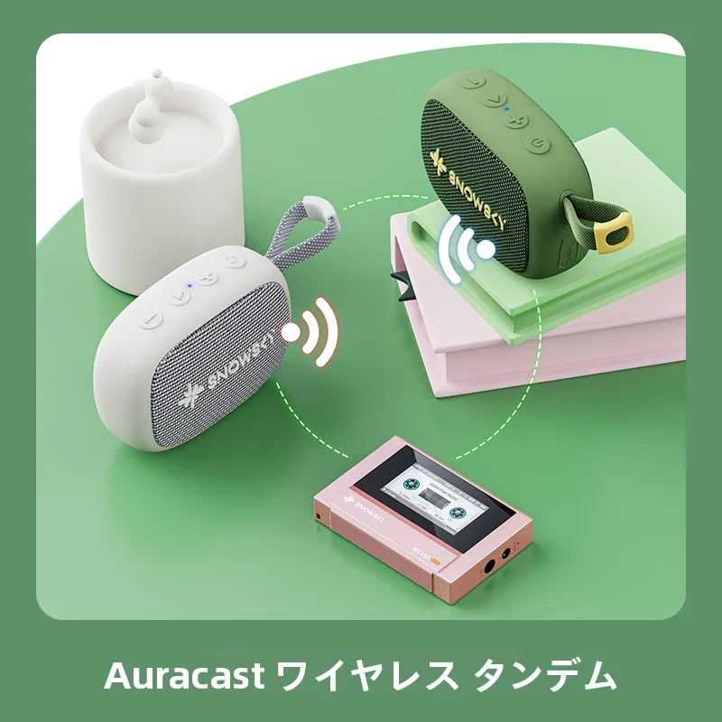 ミニポータブルTWSワイヤレスBluetoothスピーカーANYWHERE：高音質と長時間バッテリーでどこでも楽しめる