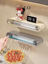吸盤式ラップカッター【キッチン・冷蔵庫用・ブラック】