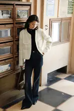 高腰フレアデニムパンツ【極上の柔らかさ・ヴィンテージスタイル・スリム効果】（セットアップ対応）