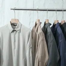 高級感ある メンズ アウトドア用 薄手 透湿性 長袖シャツ【防水加工・カジュアル】