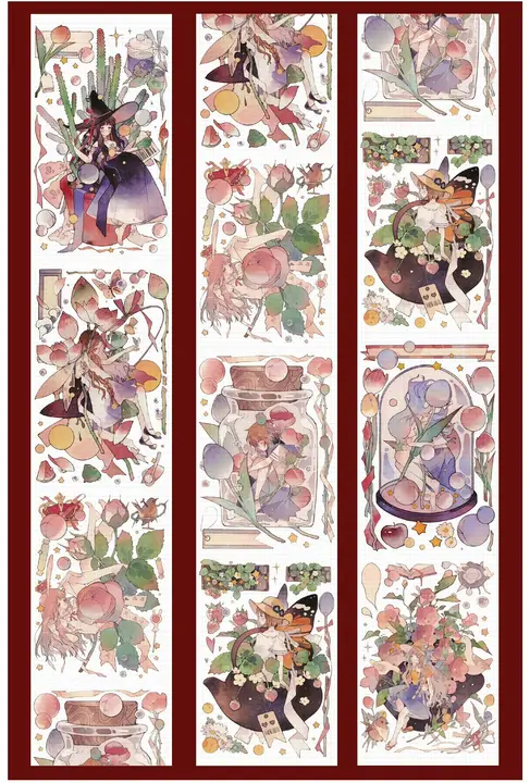 冷やし花デザインのフィルムテープ【恋愛告白・南枝望雀】