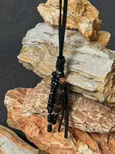 天然竹節シルバーアクセサリー ココナッツビーズのネックレス【新中式】