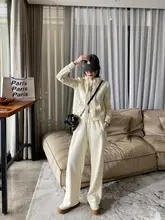 フード付きトレーナーとワイドパンツ【春秋用・カジュアル・スポーツウェア】（セットアップ対応）