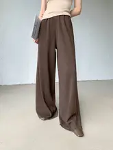 ワイドパンツ レディース オフホワイト ハイウエスト ドレープ感 ルーズ カジュアルパンツ 春 秋 「JWUNIQUE」