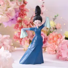 レトロ宮廷風の舞姿少女飾り人形【漢服デザイン・リビングルームやテレビ台用・誕生日ギフト】