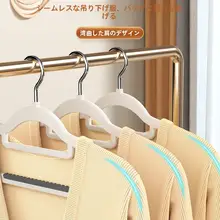 滑り止め付きハンガー【肩崩れ防止・衣類保護・クローゼット用】