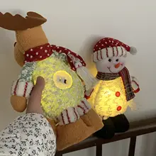 光るクリスマス飾り！サンタ・雪だるま・トナカイのスタンド人形