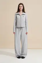 女性用 リバーシブルニットエアレイヤーパンツ【春用・ゆったりシンプル・カジュアル】（セットアップ対応）