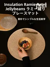 円形の保温マット 家庭用 滑り止めコットン製 高温耐性 テーブルマット キッチン用