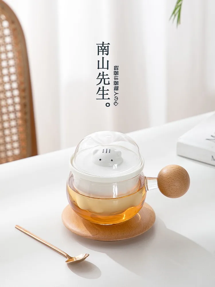 写真入りマグカップ 500ml ガラス製の茶水分離機能付きモデルは実用性が高いか？