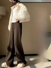 加毛の極上の柔らかさのニットワイドパンツ【冬用・・ロング丈】（セットアップ対応）
