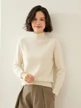 冬用 ハイネック カシミヤニットトップス【極上の柔らかさ・ゆったりフィット・無地】（セットアップ対応）