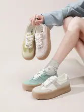 厚底のレトロデザイン レディーススニーカー【夏用・カジュアル・軽量】