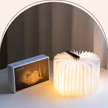 折りたたみ式本型LEDナイトライト【寝室用・テーブルランプ・ギフトに最適】