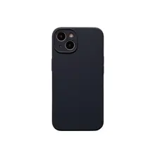 iPhone用 液状シリコンケース【衝撃吸収・ブラック・シンプルデザイン】
