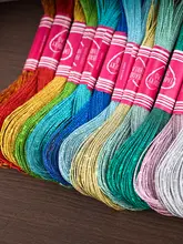 光沢のある刺繍糸【金属線・クロスステッチ・DIY用】