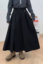 高ウエストのプレススカート【フリーサイズ・日常用・体型カバー】