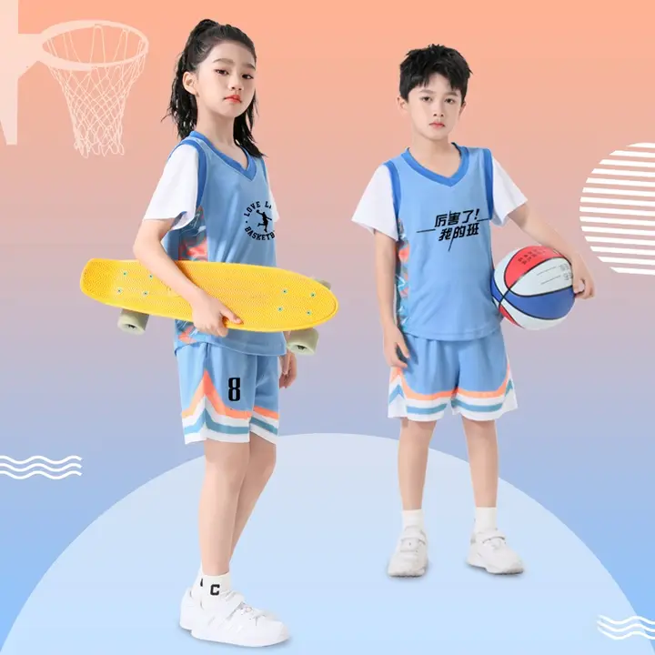 小学生用 短袖バスケットボールウェア【速乾・男女兼用・練習用】（セットアップ対応）