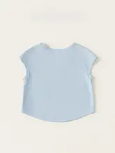 ノースリーブTシャツ キッズ ガールズ 蝶結び プリント ゆったり 薄手 シンプル 甘め 夏
