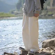 カジュアルワイドレッグパンツ【春秋用・ストレート・フィット・男性用】