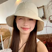 トレンディなフェイスカバー付きレディースバケットハット【レトロデザイン・フィッシャーマンハット】（セットアップ対応）