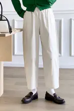黒のパンツ【ゆったりしたストレート・ハイウエスト・秋用・小柄対応】（セットアップ対応）
