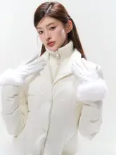 保温性に優れたウサギ毛PUレザー手袋【ファッション性と快適さを両立】