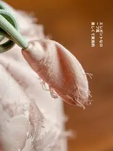 中国風デザインの天竺織りタッセル付きトートバッグ【茶具収納・旅行用】