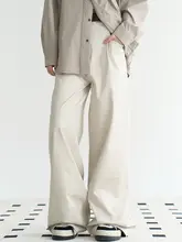 ストレートパンツ 女性 春秋用 ゆったりしたパンツ 単色 ロングパンツ ワイドパンツ